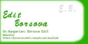 edit borsova business card